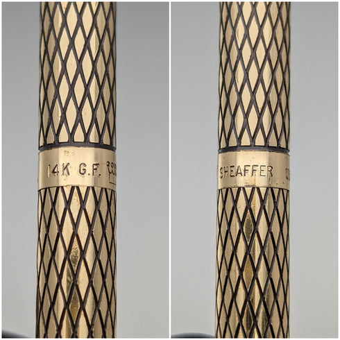 美國復古 Schafer 14K 鍍金自動鉛筆